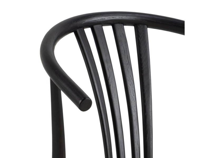 Krzesło York czarne/ naturalne - ACTONA